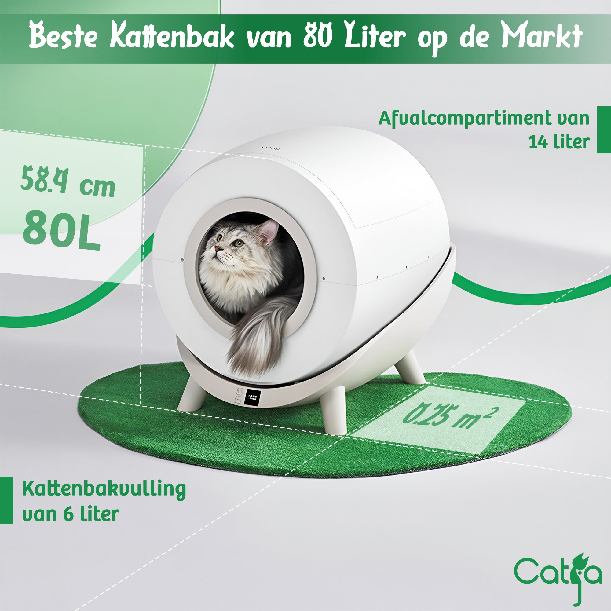 Catja® Zelfreinigende Automatische Kattenbak